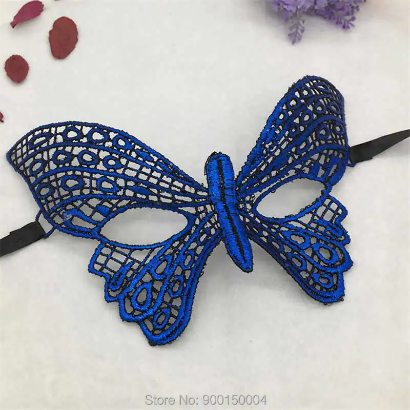 1pc Blue Sexy Lady Lace Mask Eye Mask For Masquerade Party Halloween Party Fancy Drop shipping  (32)