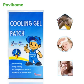 

5pcs Newest Baby Fever Patch Cooling Gel Sheet For Headache Pain Relief Bring Fever Down Patch D1925