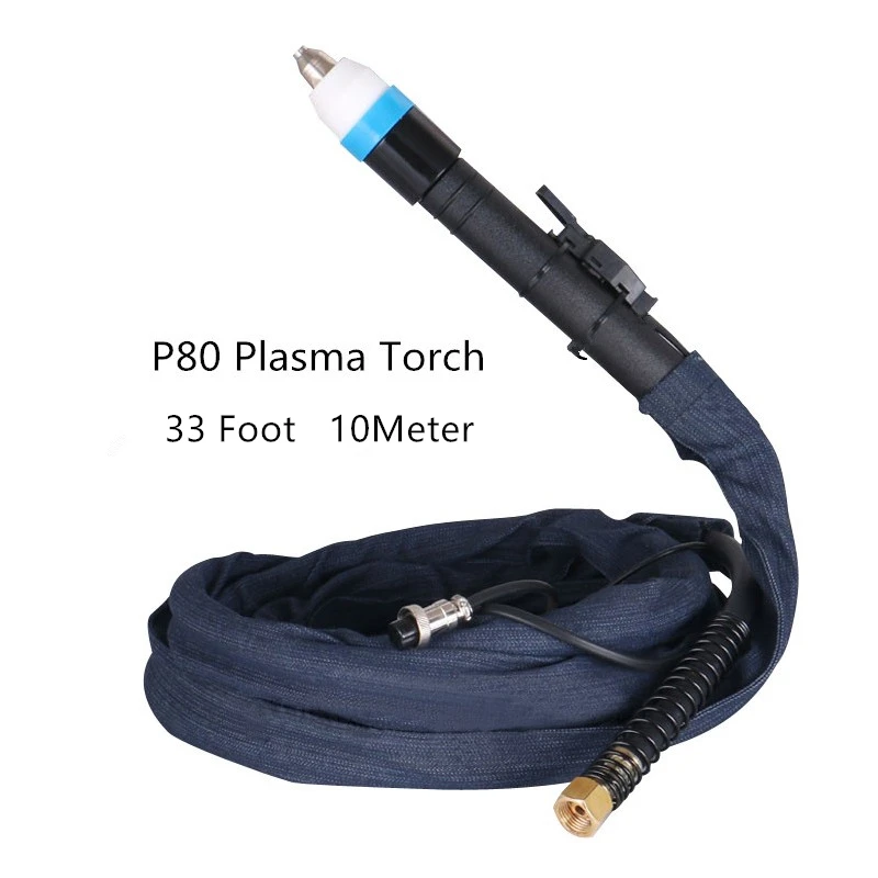 

Free Shipping 10M Cable P80 Air Plasma Cutting Torch Suit for CUT100 Cutting Machine Straight handle high quality