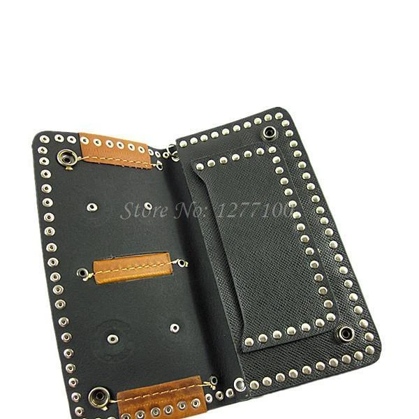 Hombres carteras Punk Rock hombre de la cartera Harley estilo moda Monedero vendimia Carteira Couro|wallet credit card keywallet craft -