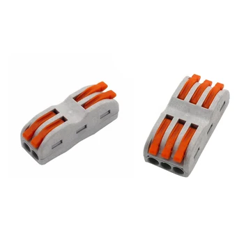 

10PCS Electrical Wiring Terminals Household Wire Connectors Fast Terminals Connection of Wires Lamps Lanterns