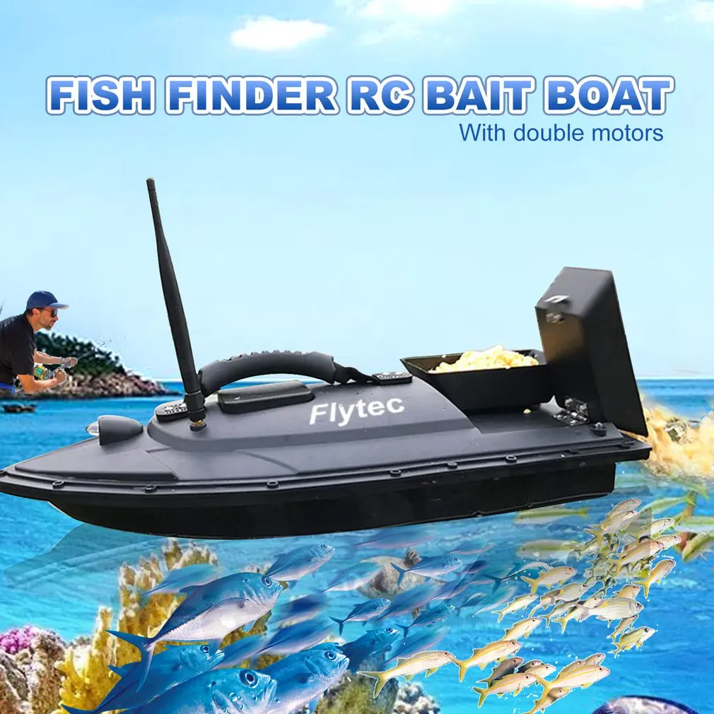 

2019 Hot Flytec 2011-5 Fish Finder Fish Boat 1.5kg Loading 500m RCl Fishing Bait Boat 2011-15A RC Ship Speedboat RC Toys