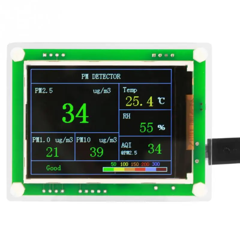 

PM2.5 Air Quality Detector Gas Analyzers Meters 2.8'' Multifunctional Digital Car Monitor AQI Air Monitor Gas Detector Hot Sale