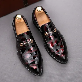 

Men Dress Shoes Floral Pattern Men Formal Shoes Leather Luxury Fashion Groom Wedding Shoes Men Oxford Shoes Dress