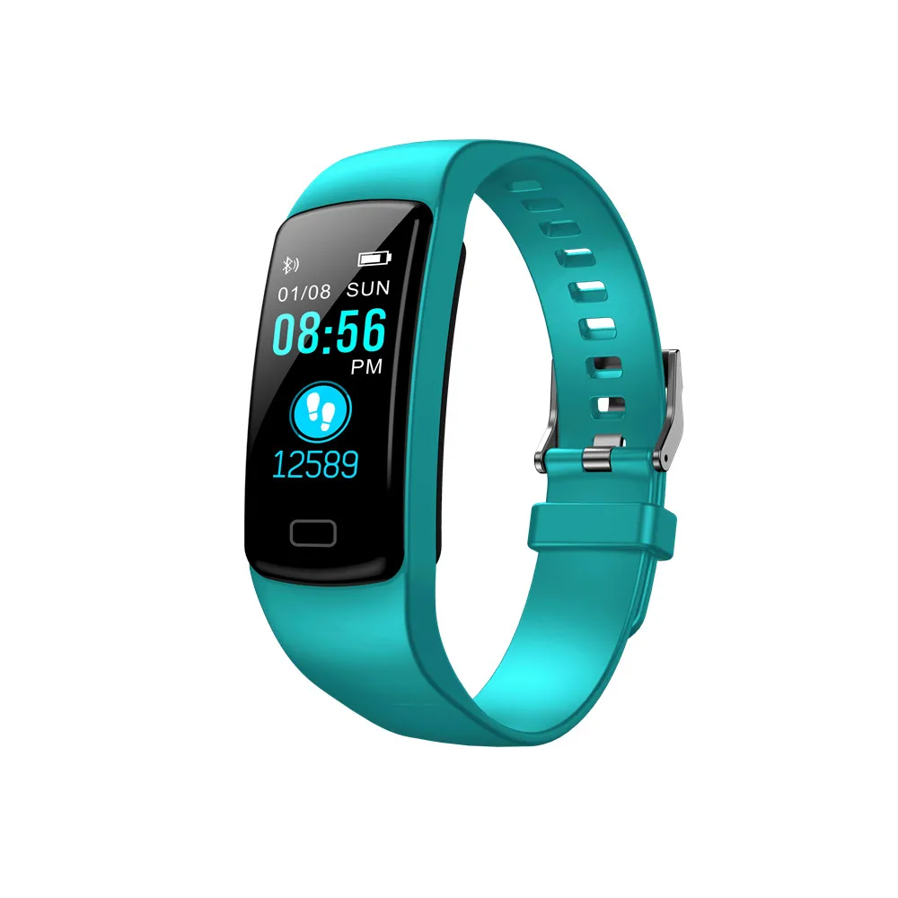 Interpad Смарт-часы Y9 спортивный браслет монитор сердечного ритма часы фитнес-трекер Смарт-браслет для IOS PK Mi Band 3 - Цвет: Y9 green
