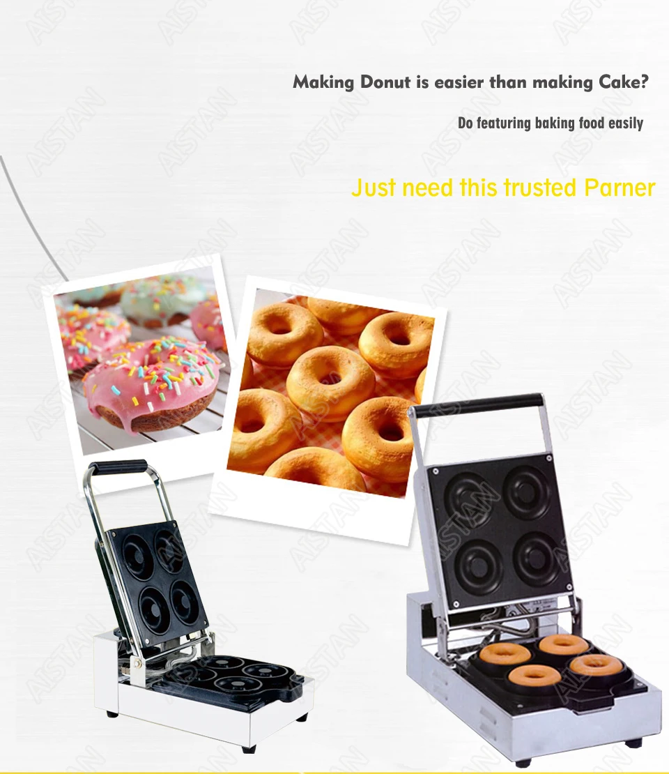 EG6A/EG6A-2 electric automatic mini donut making machine commercial doughnut maker 8cm diameters Non-stick Coating