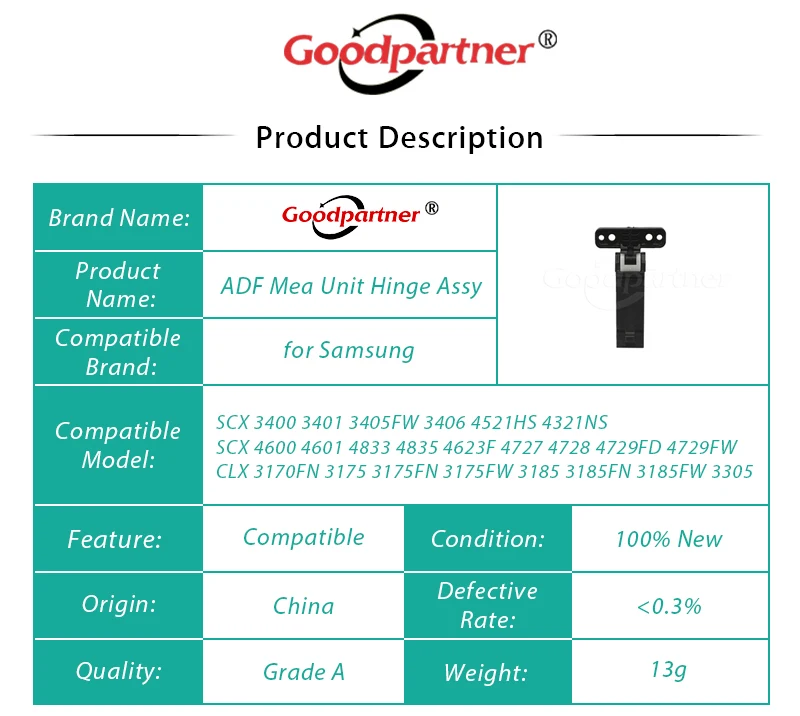 Комплект из 2 предметов JC97-03190A JC97-03191A МПС блок шарнир в сборе для samsung SCX 3400 3406 4729FD 4729FW CLX 3170FN 3175 3175FN 3175FW 3185 3305