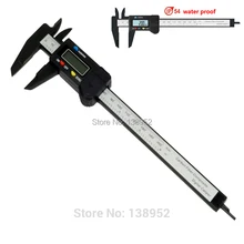 IP54 Водонепроницаемые цифровой штангенциркуль 0-150mm 6 дюймов промышленный пластик электронный цифровой штангенциркуль измеритель толщины датчика