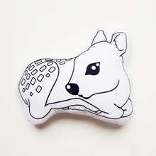 Cute Educational Pillows Kids Lovely Cushion Cotton Baby Room Decor Child Stuffed Soft Newborn Bed Dolls