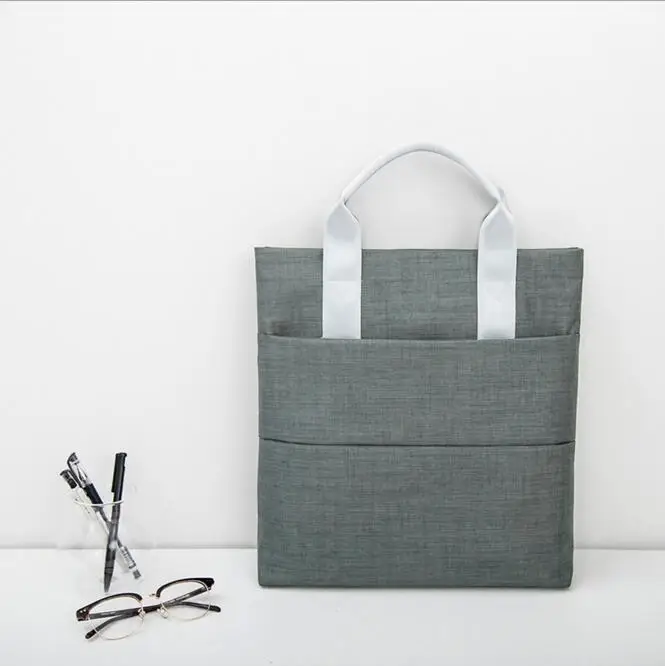 Light Grey A Многофункциональная Водонепроницаемая папка для документов формата А4, Сумка для документов, настольная бумага, органайзер, деловая сумка для хранения ноутбука и компьютера, канцелярские принадлежности - Цвет: Light Grey A