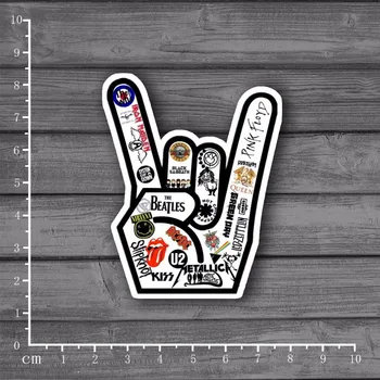 

Rock Zombie Hand Classic Kids Toys Stationery stickers Travel Suitcase Wall Pencil Box Bike Phone graffiti Car Styling[Single]