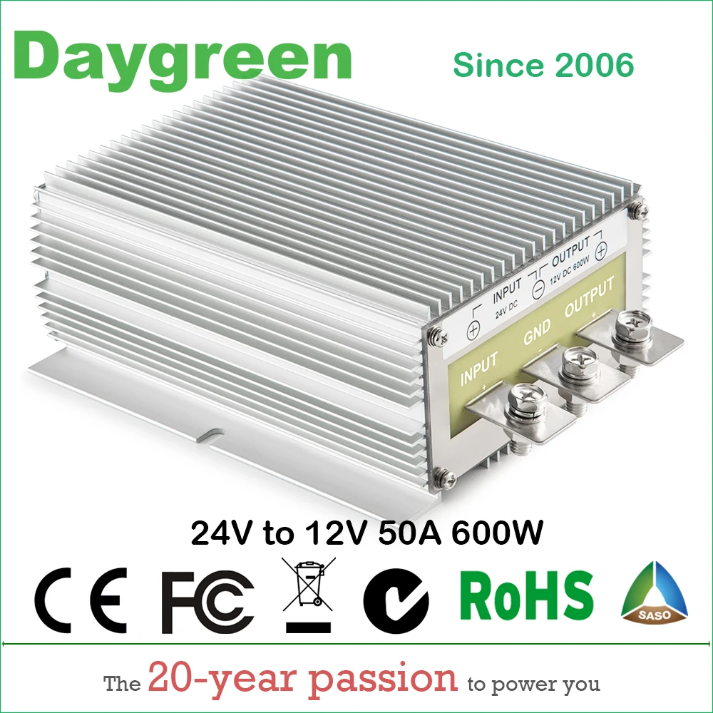 

2PCS WHOLESALE 24V to 12V 50A 600W Step Down Buck DC DC Voltage Converter High Efficiency