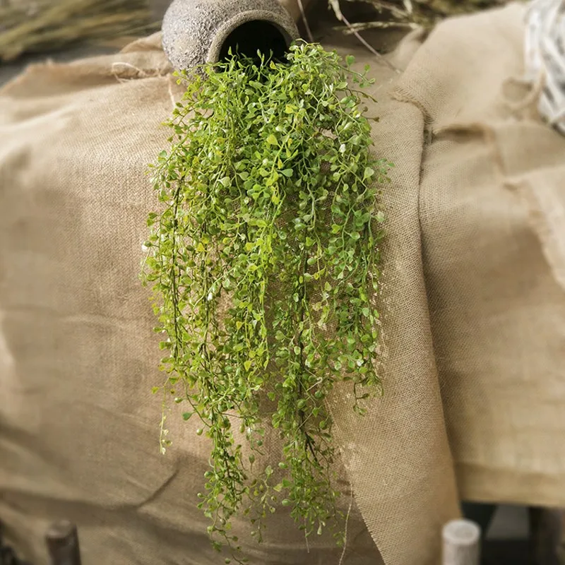 1 PCS Artificial Plants green Vine branches wall Hanging Plastic Rattan plants fall home wedding