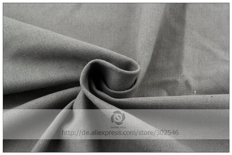Однотонная дизайнерская льняная ткань качества льняная ткань для штор, дивана, сумок, скатертей 150*50 см/шт