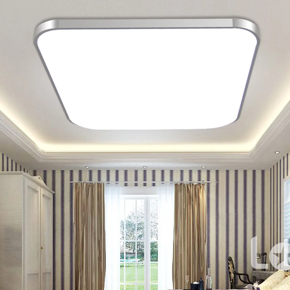 Горячая Светодиодная потолочная лампа 24 Вт квадратная энергосберегающая лампа для спальни гостиной NDS66