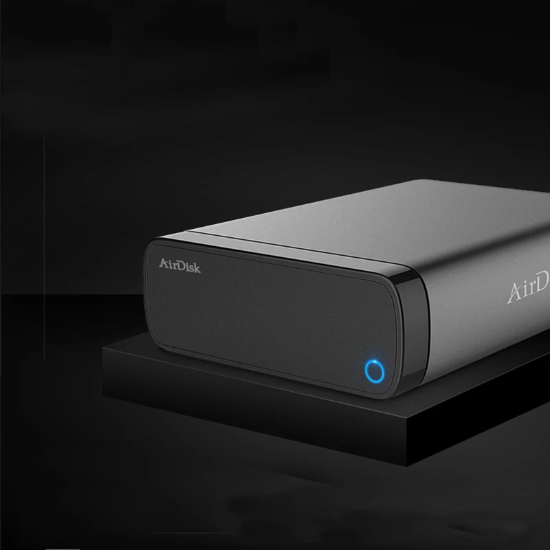 

Airdisk Q3C Mobile network hard disk USB3.0 Family Smart NAS Network Cloud Storage 3.5" Remotely Mobile Hard Disk Box(NOT HDD)