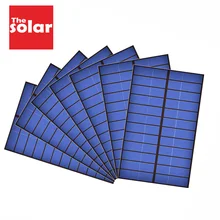 Painel solar de 5, 5.5, 6, 12 v, mini sistema solar, diy, carregador de bateria de celular, portátil, 0.39w, 0.6w célula solar de 0.75w 1.25w 1.5w 1.92w