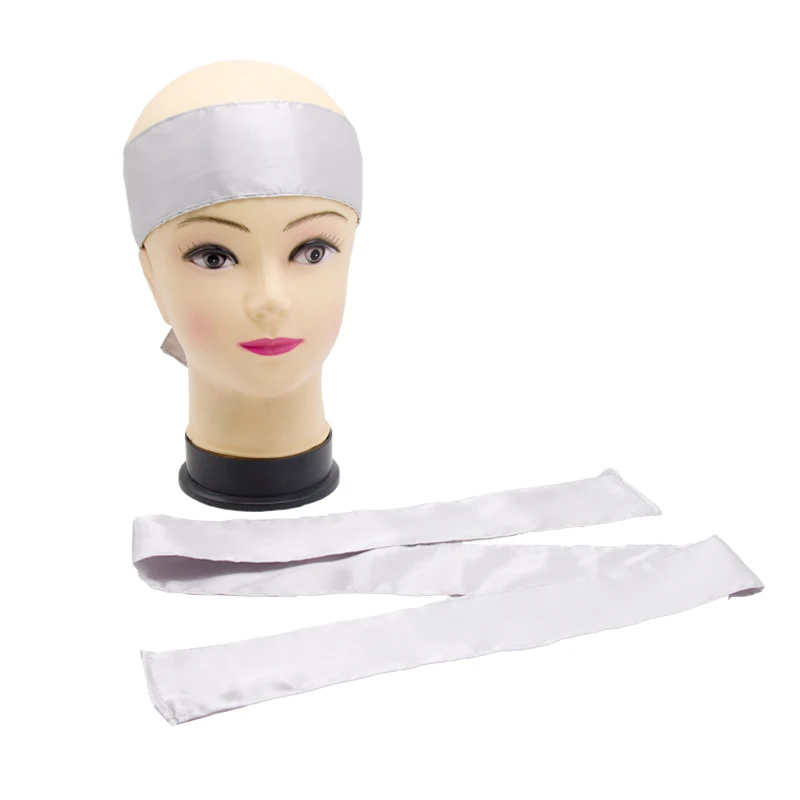 

Blank Stock 16 Color Hair Extension Wrapping Silk Satin Head Band,Customzied Virgin Hair Tie Scarf Hair Wrapping