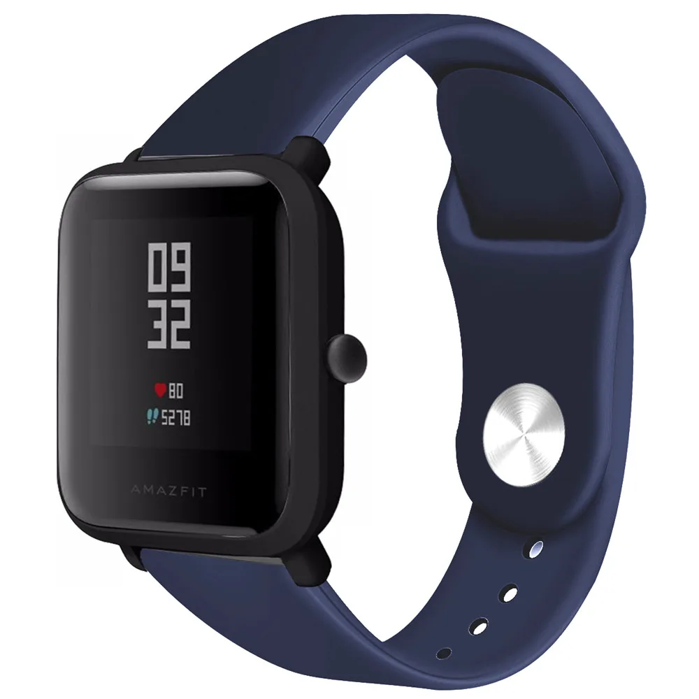 Силиконовый ремешок для Xiaomi Huami Amazfit Bip BIT PACE Lite Youth Smart Watch Band для Huami Amazfit Youth Bracelet ремешок - Цвет: 2