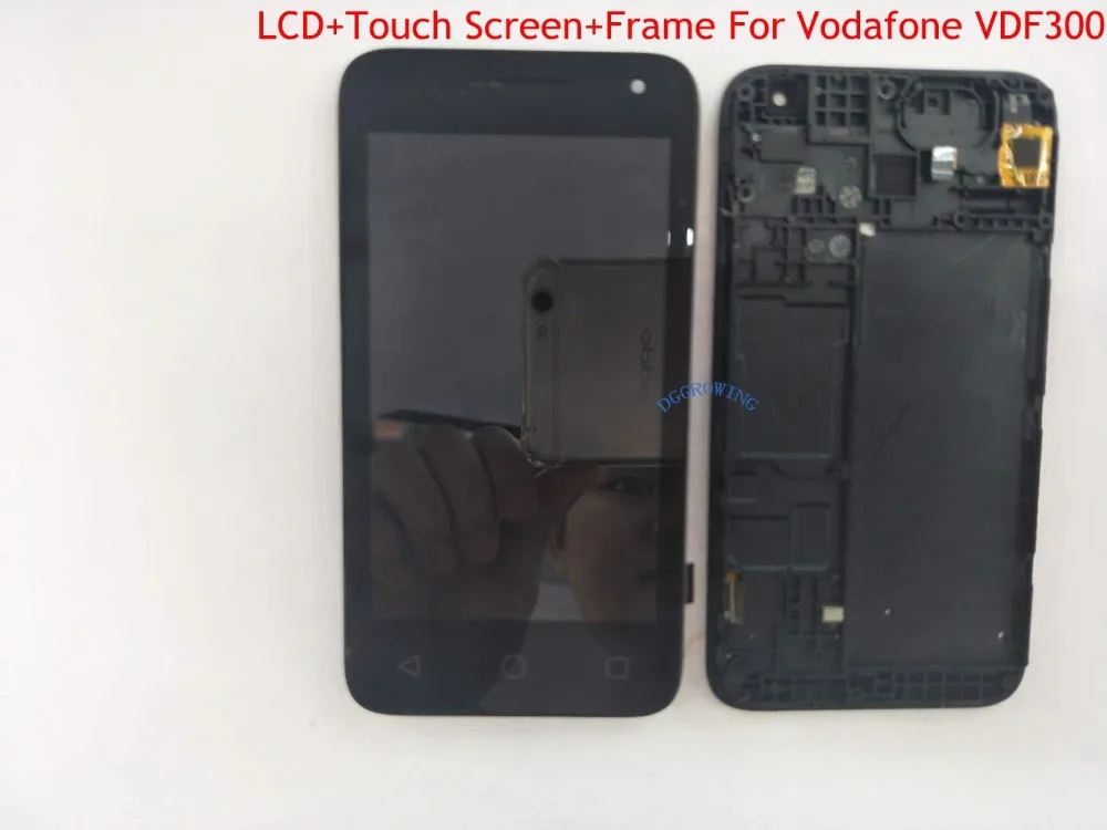 

DGGROWING 1 PCS/Lot High Quality Full LCD+Touch Screen Digitizer+Frame Assembly For Vodafone Smart Mini 7 VFD300 VFD 300 VF300