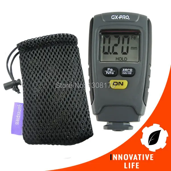 1 25mm Automotive Coating Thickness Meter Portable Car Paint Thickness Tester Digital Thickness Guage with Pouch
