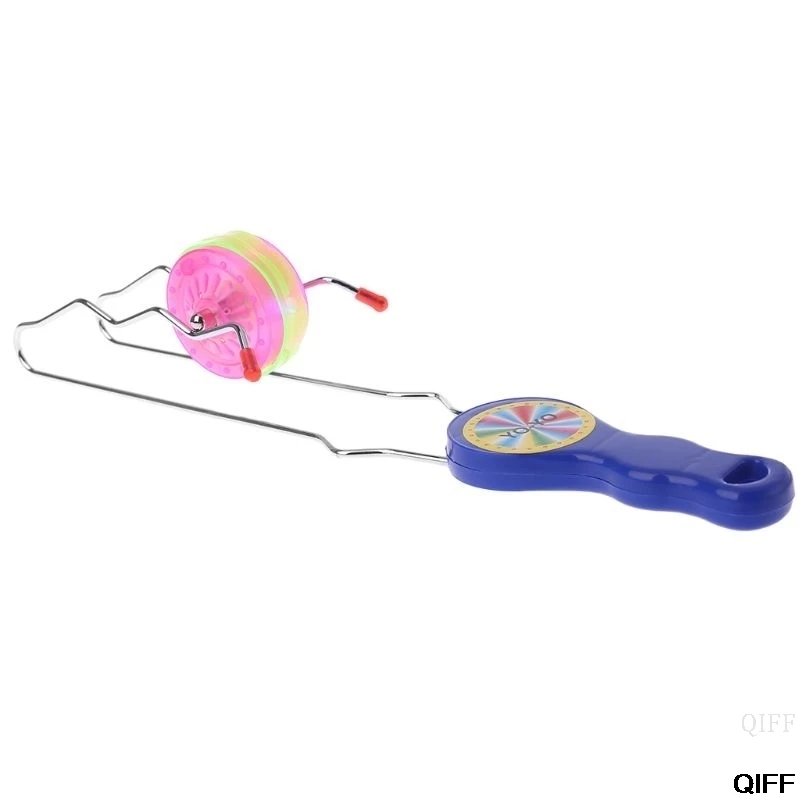 Светодиодный YOYO Ball красочный мигающий магический рельс подвижный маховик Игрушка Дети играть подарки