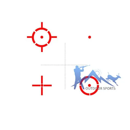 PPT Тактический 1x Увеличение 4 ретикулы стиль красный точка прицел подходит для 22 мм рельс открытый охотничьи OS2-0091A