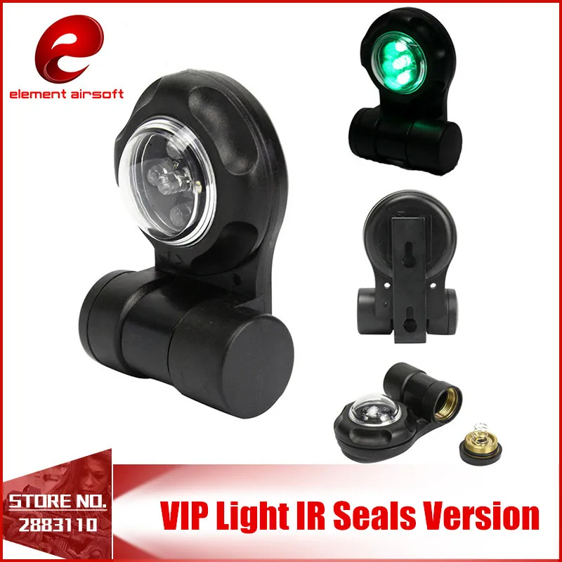 

Element Tactical Helmet Safety Signal LED Strobe Light VIP IR Warning LED Navy Seal 2x Infrared,3x Greenlight SOS EX079