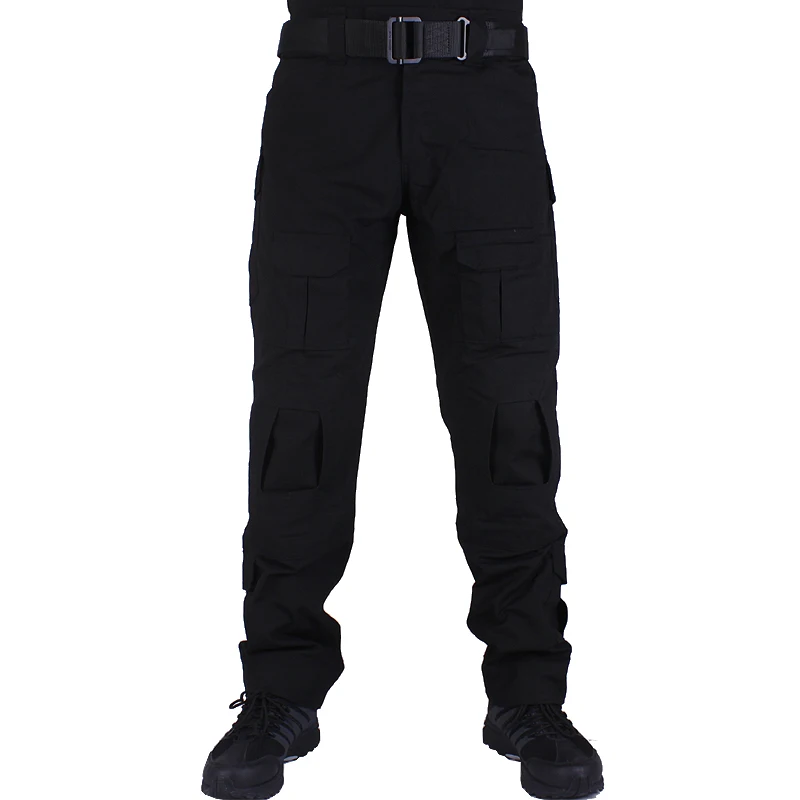 Охотничьи камуфляжные штаны тактильные Broek черные BK broek en kniebeschermers военный игровой костюм для косплея