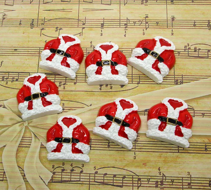 

10Pcs Resin Christmas Clothes Decoration Crafts Kawaii Bead Flatback Cabochon Fridge Magnet Scrapbook DIY Accessories Buttons