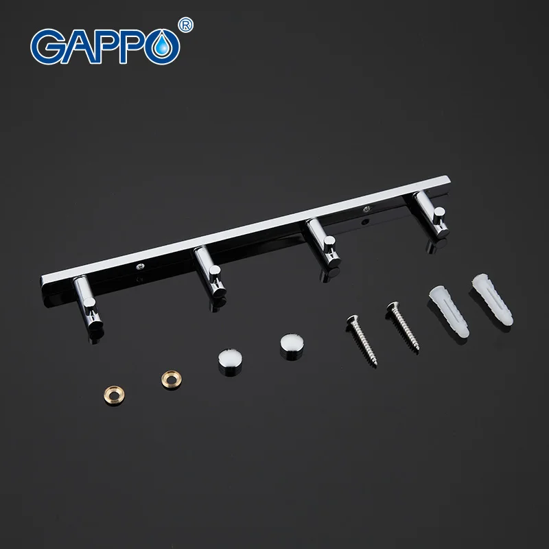 Kaufen GAPPO 1 satz Hohe qualität 4 kleidung haken Haken Wand halterung Mantel Hut aufhänger Turm Halter zircalloy Bad Handtuch Aufhänger GA202 4