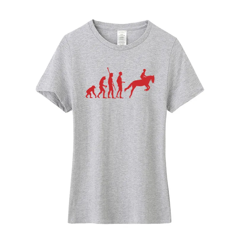 Новая футболка для езды на лошади, женские футболки с короткими рукавами и круглым вырезом, хлопковые футболки для верховой езды с изображением лошади, женские футболки для конного спорта, OS-102