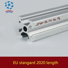 4 sztuk partia 2020 profil aluminiowy 2020 wytłaczanie europejski Standard anodyzowany profil aluminiowy szyny liniowej 2020 części drukarki 3D CNC tanie tanio Funssor Szyna liniowa