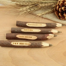Персонализированные Свадебные невесты жениха имя Выгравированная ветка ветки Ручка Свадебный Деревянный Ручка Пользовательские Свадебные аксессуары