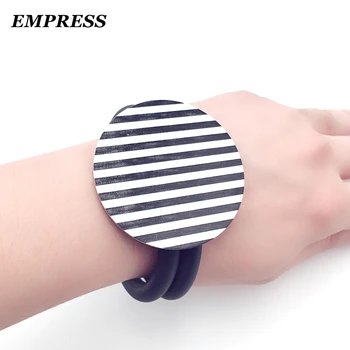 

Fashionable and Retro Bracelet Black and White Striped Permanent Color Women's Declaration Bracelet Charm Souvenir Gifts Jewelry