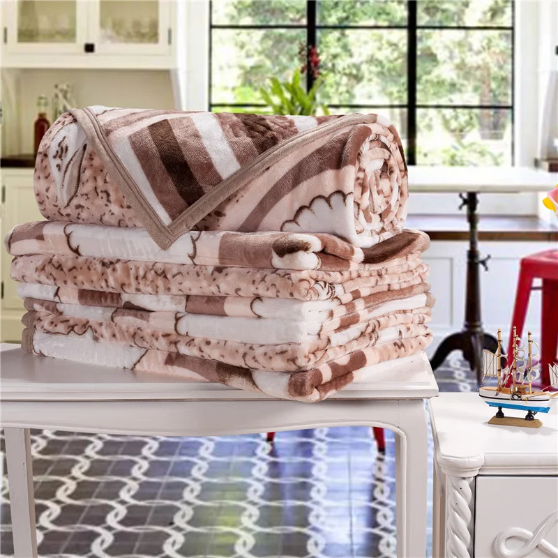 LREA распродажа плотное зимнее супер мягкое фланелевое одеяло с высокой плотностью Посылка на диван-кровать