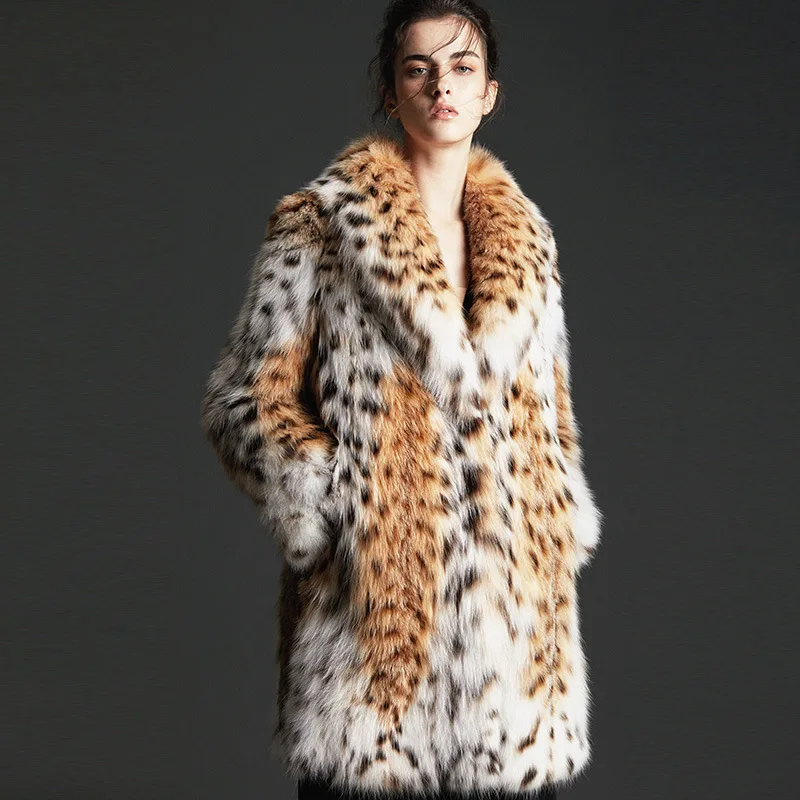 SJU2018 новые длинные пальто в импорте американского Шарлота классические модные женские меховые пальто - Цвет: see chart