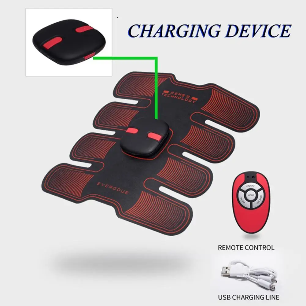 Smart EMS Stimulator Training Fitness Gear Muscle Abdominal Exerciser Toning Belt Battery Abs Fit Muscles Intensive Training