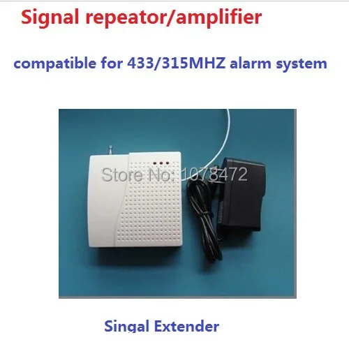

Wireless signal extender/repeator, signal ampplifer for 433MHZ 315MHZ home security alarm system,alarm amplifier