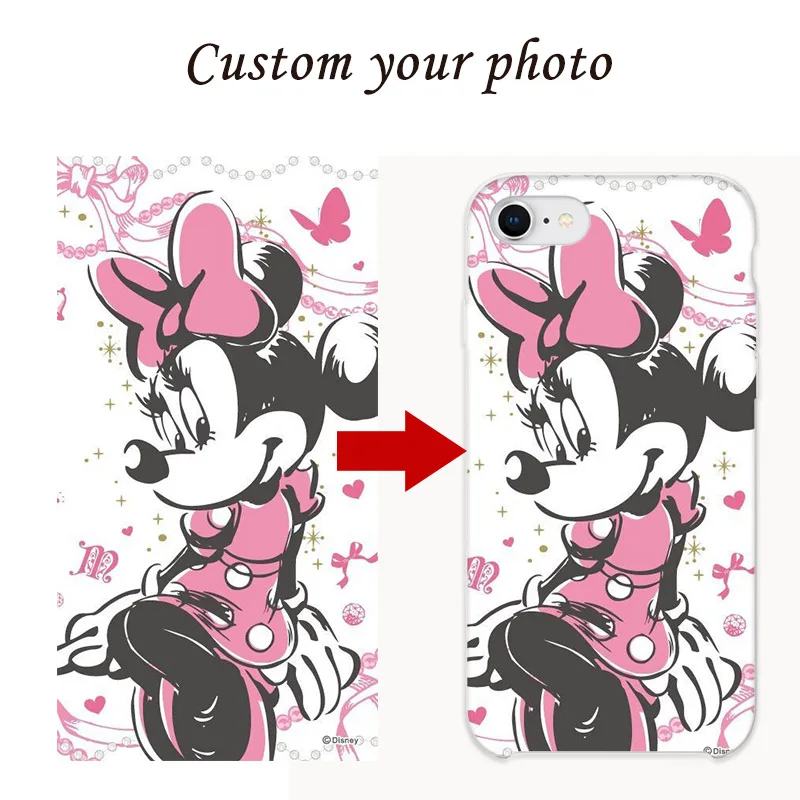 

KUMLG Phone Case For iPhone 6 6S 7 8 Plus X S XS MAX XR Cover Customized mini Minnie Mouse Minerva Mouse