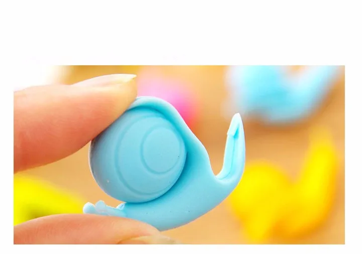 2 5PCS Cute Snail Silicone Tea Bag Hanging Mug Cup Clip Tea Infuser Easter Birthday Party Supplies Wedding Decoration Kids Gifts