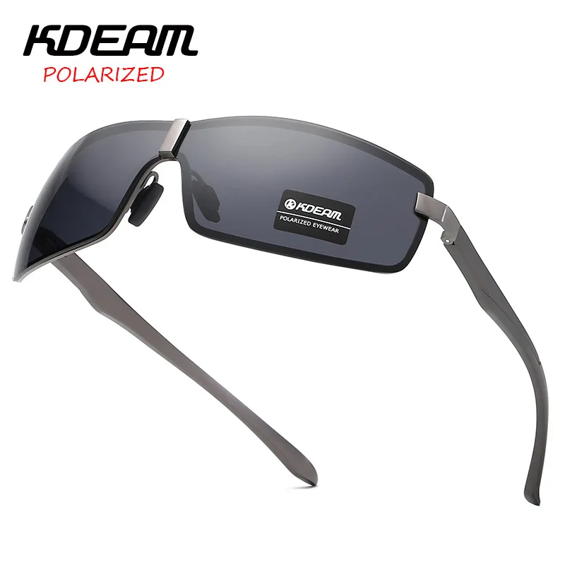 Бренд KDEAM 2019 Новый поляризованные очки Для мужчин алюминиевые солнцезащитные очки путешествия вождения солнцезащитные очки UV400 мужской
