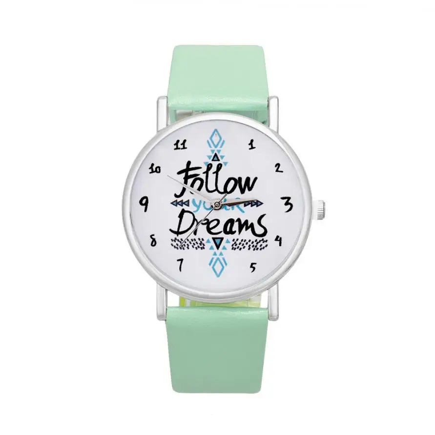 

Retro Rainbow Design Leather Band Analog Alloy Quartz Wrist Watch reloj Mujer ladies Watches Relogio Feminino Vintage