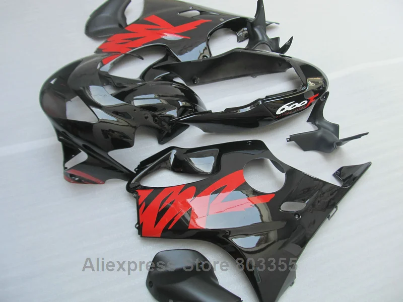 

For HONDA CBR-600 F4 Fairings 1999 2000 ( Red flames + black ) Injection plastic cbr 600 f4 99 00 fairing kit ll25