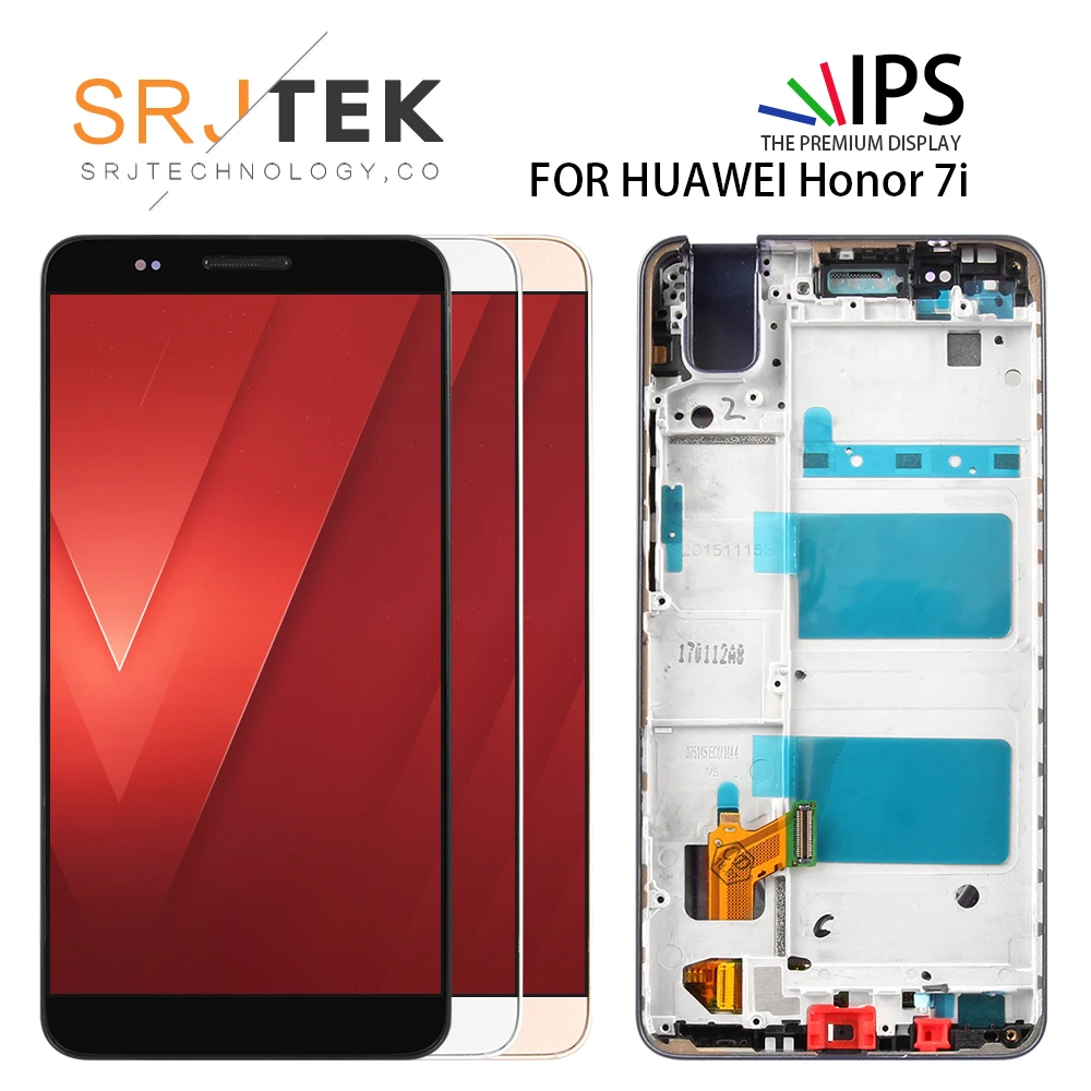 

SRJTEK 5.2" Display For HUAWEI Honor 7i LCD Touch Screen Digitizer With Frame Replacement For Huawei Shot X LCD 1920*1080