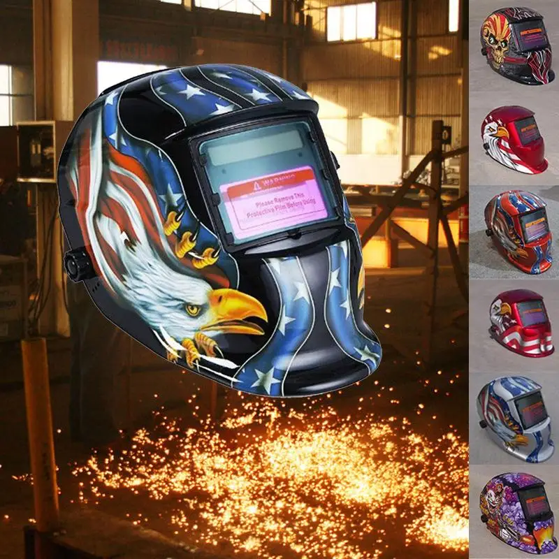 Giantree Солнечная энергия авто затемнение сварочный шлем Tig Mig сварочный аппарат дуга шлема защитная маска