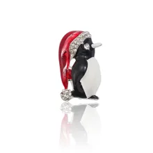 Fashion Rhinestone Santa Claus Brooch Cute Crystal Enamel Penguin Pin Brooch for Men and Women Animal Santa Hat Brooch Jewelry Fashion Rhinestone Santa Claus Brooch Cute Crystal Enamel Penguin Pin Brooch for Men and Women Animal Santa Hat Brooch Jewelry