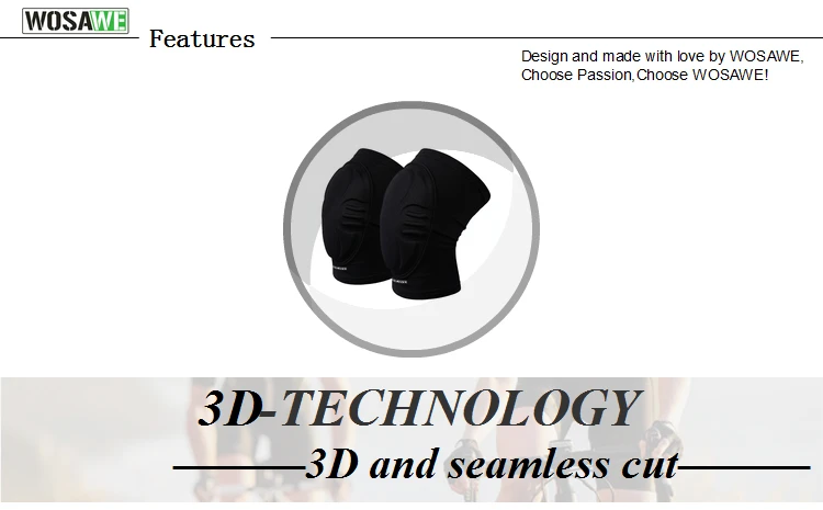 WOSAWE EVA эластичный носим наколенник брекет мотоциклетный наколенник для танцев, велоспорта, катания на коньках спортивные Наколенники Защита