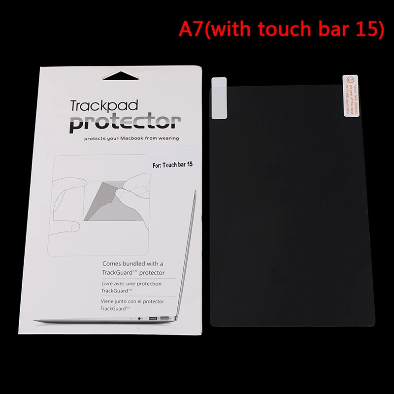 Высокопрозрачная Защитная пленка для сенсорной панели Macbook Air 13 Pro 13,3 15 retina Touch Bar 12 Touch Pad для ноутбука - Цвет: with touch bar 15