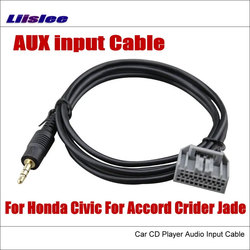

Original Plugs To AUX Adapter 3.5mm Connector For Honda Civic Accord Crider Jade Car Audio Media Cable Data Music Wire